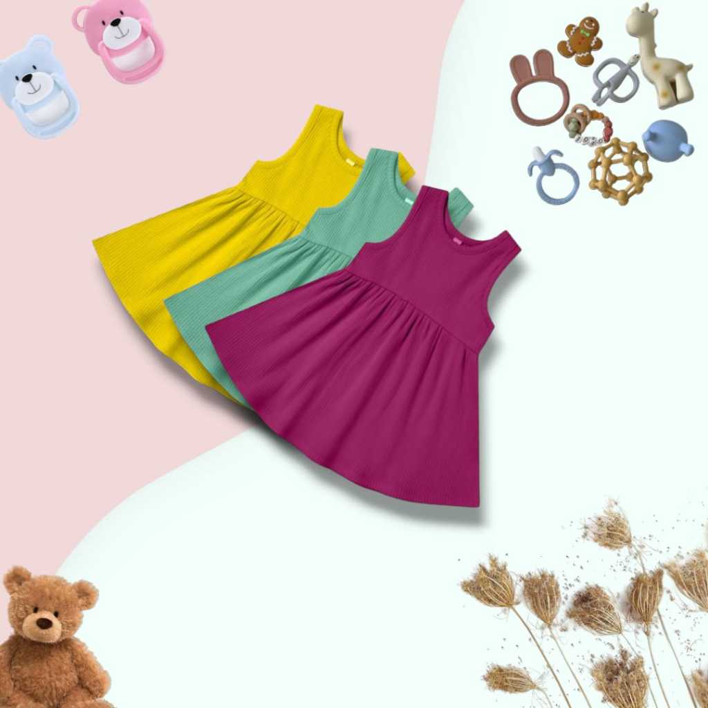 DRESS ANAK / dress anak perempuan / Dress Anak Perempuan Usia 2 tahun TERBARU!! /DAPAT GRATIS BABY GOLD