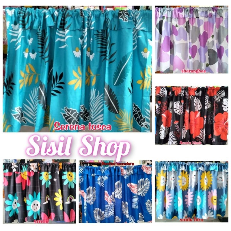 Gorden Kolong Meja Dapur Motif Cantik Aesthetic