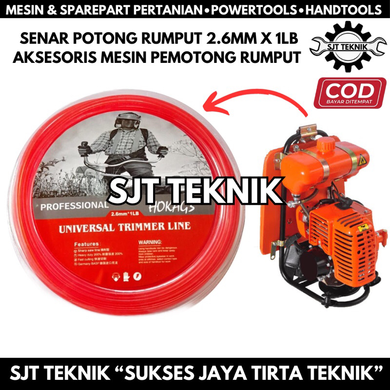 trimmer line tali senar potong rumput panjang 1lb senar potong rumput 2.4mm x 1lb mesin rumput spare