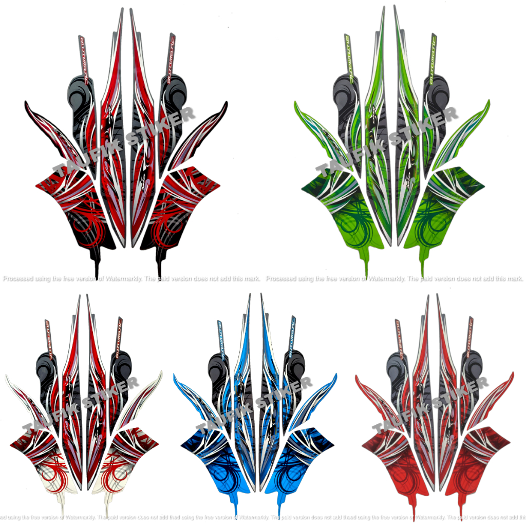 STRIPING LIS BODY MOTOR YAMAHA MIO SOUL 2009 SEPASANG STANDAR FULL SET