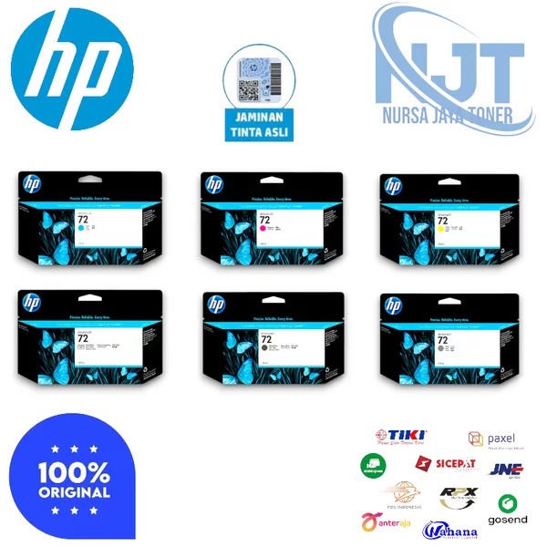 Paket Tinta HP 72 PLOTTER ORIGINAL