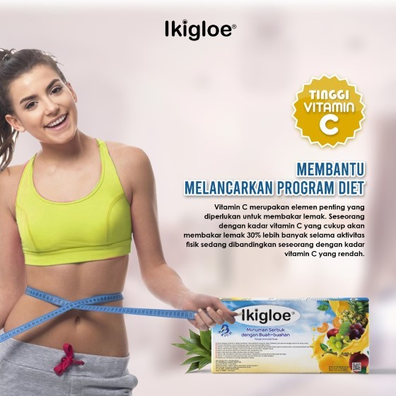 Ikigloe Collagen Drink - Vitamin C - Minuman Pelangsing Alami