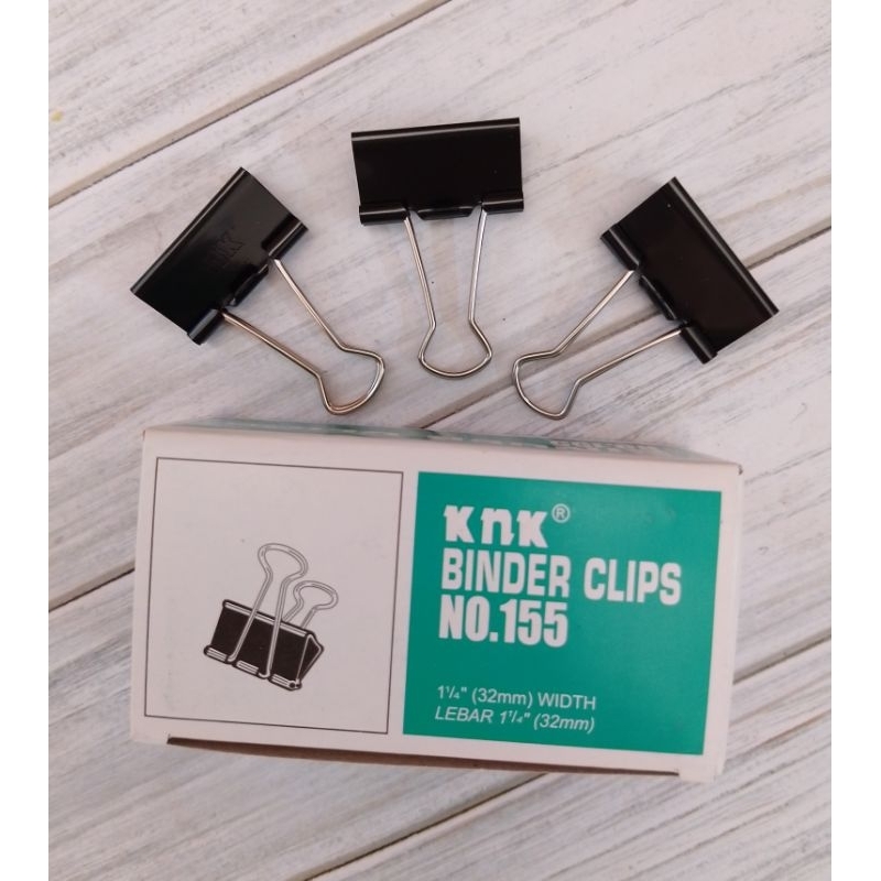 

(12PC) BINDER CLIPS KNK 155 /UK 1¼ (32MM)