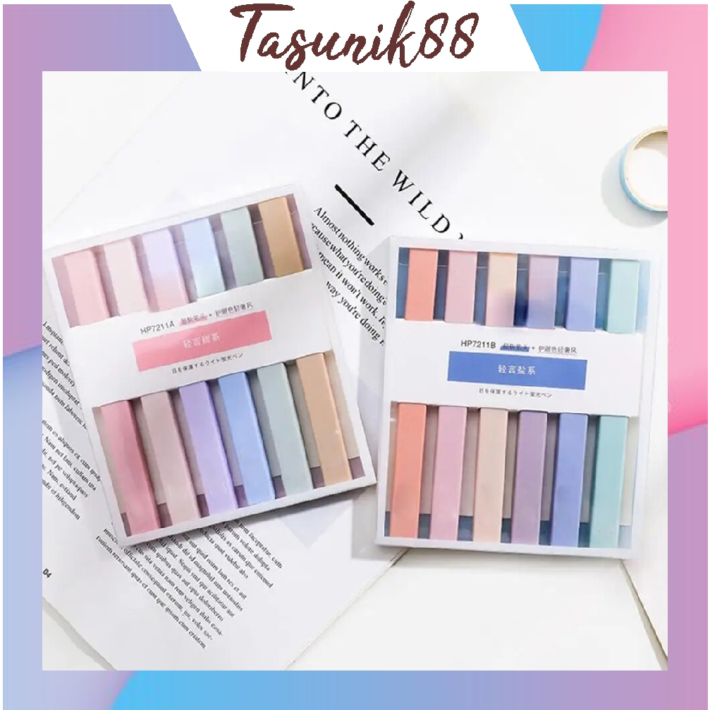 

⭐TasUnik88⭐ Stabilo /stabillo warna/stabilo isi 6 warna pastel/Tint Marker Highlighter 1 set isi 6 S104