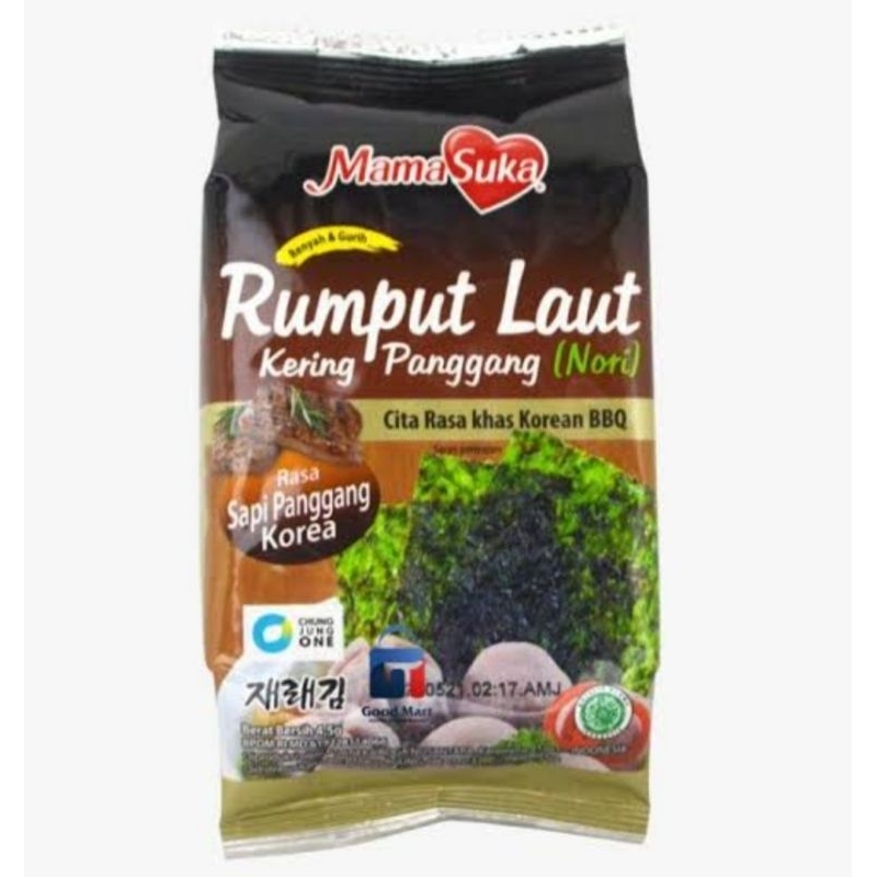 

MAMASUKA RUMPUT LAUT 45G KOREAN BBQ