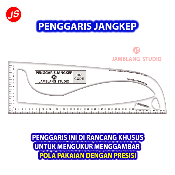 Pola Mewah Penggaris Jangkep Multifungsi Tailor Penjahit Pola [ Jamblang Studio ]