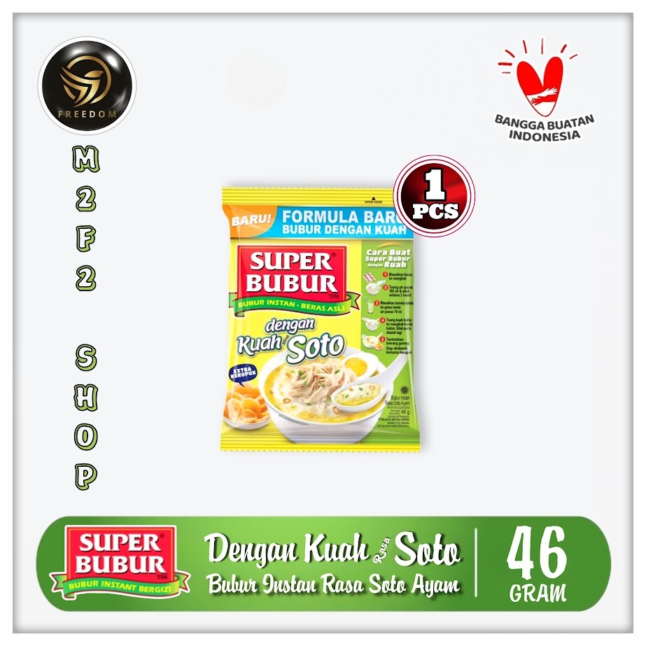 

Bubur Instan Super Bubur Seduh Rasa Soto - 46 gr (Kemasan Satuan)