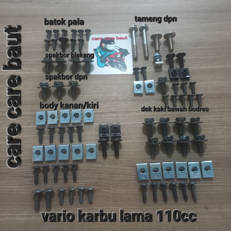 baut full set bodi vario karbu 110cc