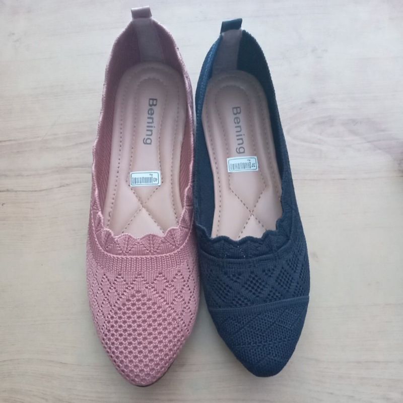 SEPATU FLAT SHOES RAJUT