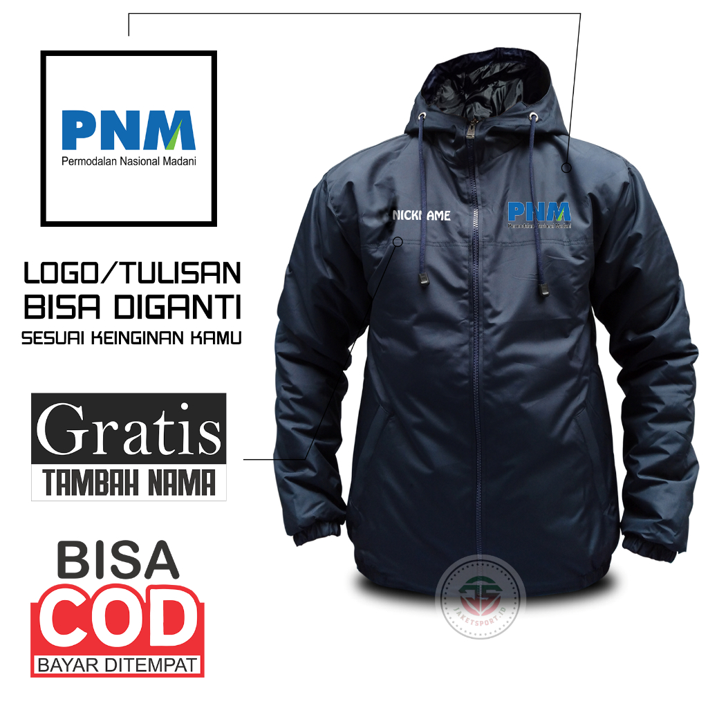 JAKET BUMN PNM PRIA WANITA REMAJA DEWASA KEREN CASUAL ANTI ANGIN GROSIR - JAKETSPORT.ID