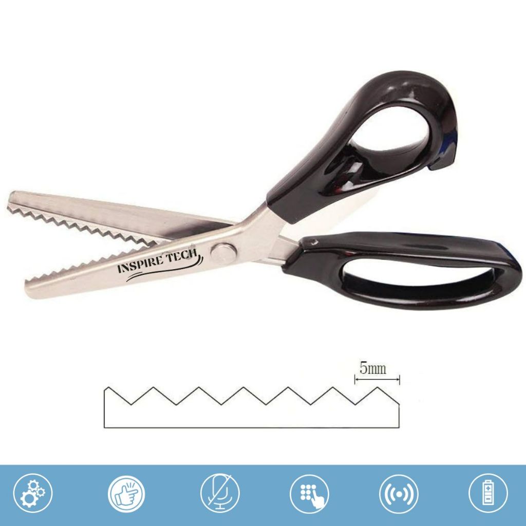 

HJK Gunting zigzag gunting kain gunting gelombang Belltex Ukuran 3-5-7 MM