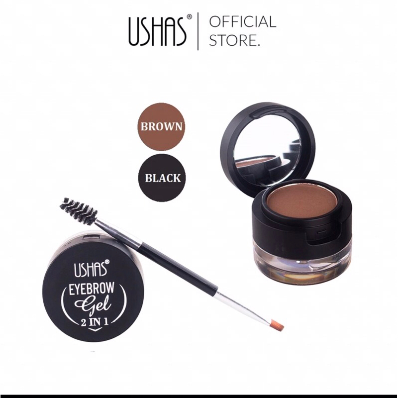 USHAS EYEBROW POWDER + GEL 2IN1 / USHAS EG190 / EYEBROW POWDER