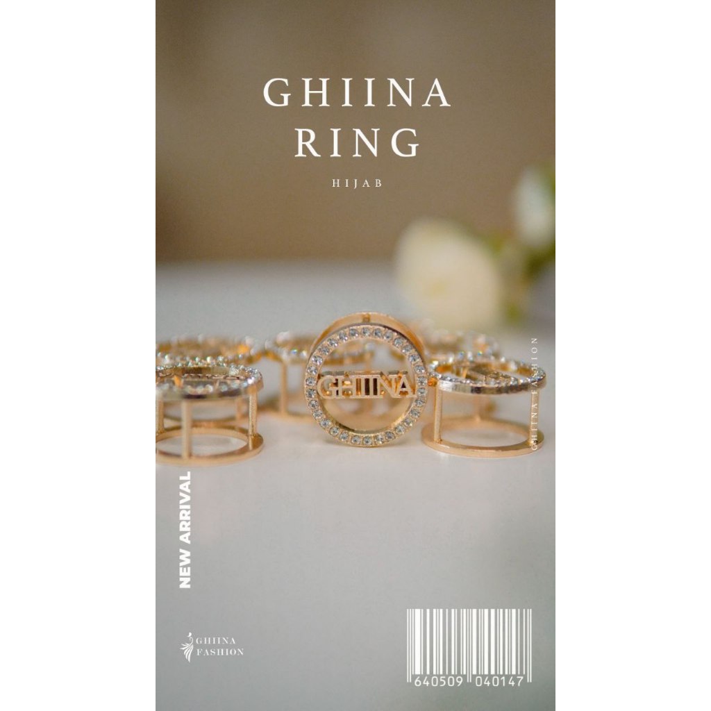 Best Price Ghiina Ring by Ghiina Fashion Titanium Swarovski Premium Bergo Yessana Terbaru Ejamas Store