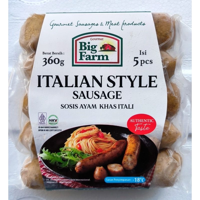 

SOSIS BIGFARM Italian Style Sausage Chicken 360gr