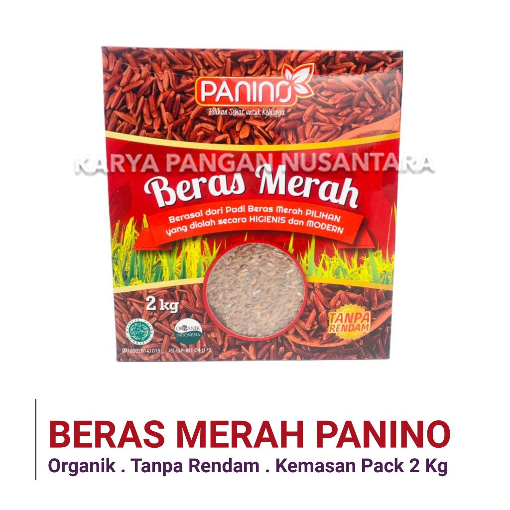

BERAS MERAH PANINO 2KG BERAS MERAH ORGANIK BERAS MERAH SEHAT PACK 2 KG