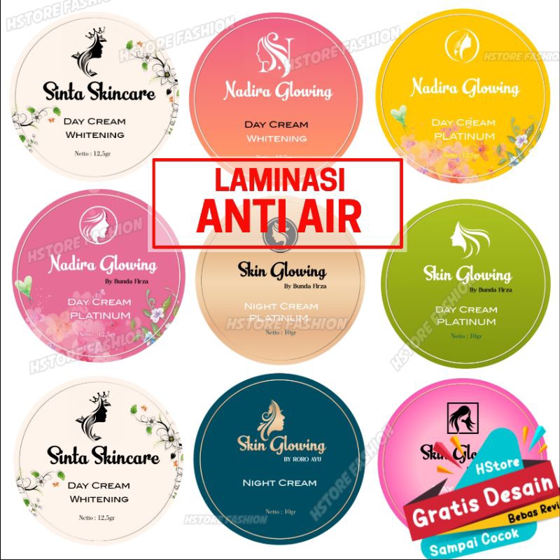 

Sticker Label Produk Skincare Variasi (ANTI AIR)