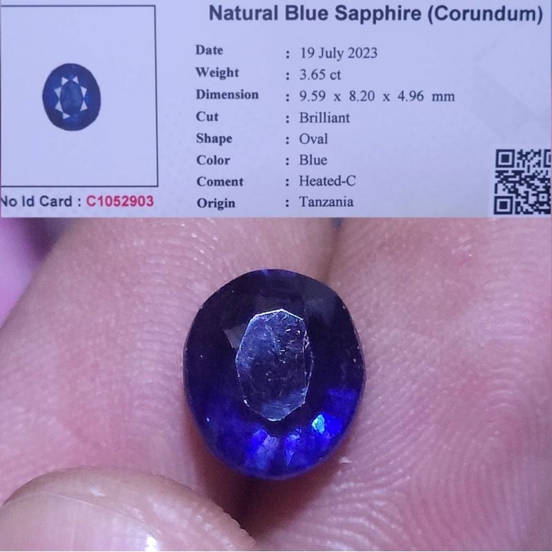 blue Safir tanzania sapphire sapir