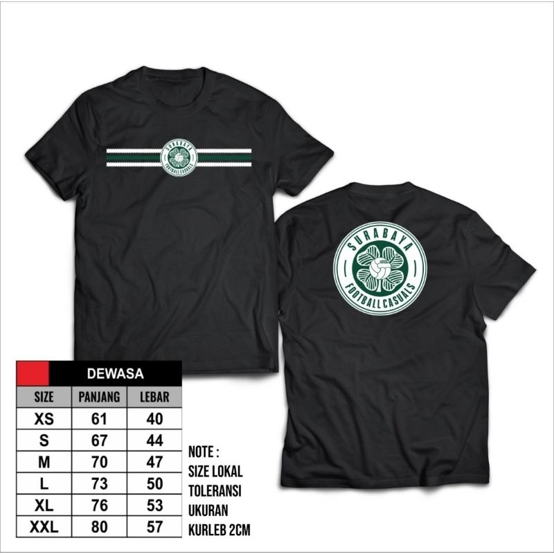 Kaos SURABAYA FOOTBALL CASUALS