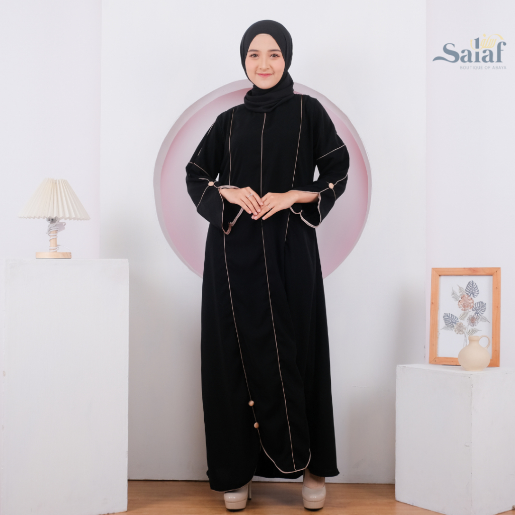 Alula Abaya Hitam | by Salaf Boutique Official Shop