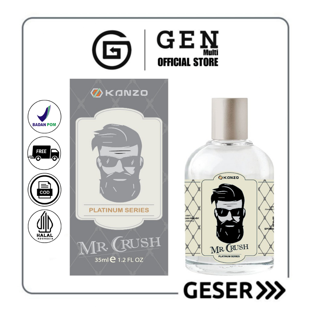 GEN - [BPOM] Parfum Mr Crush 35ml Premium / Parfum Mr Crush 35ml Murah / Parfum Pria Wangi Tahan Lam