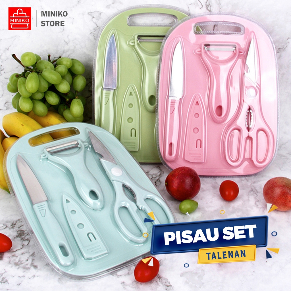Set Pisau Dapur Premium Tajam Alat Pemotong Daging Buah Sayur