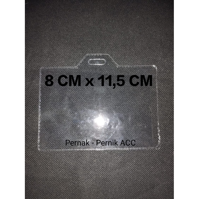 

Plastik Name Tag 8 x 11.5 MIRING / Plastik ID Card Miring / Glue Card Landscape