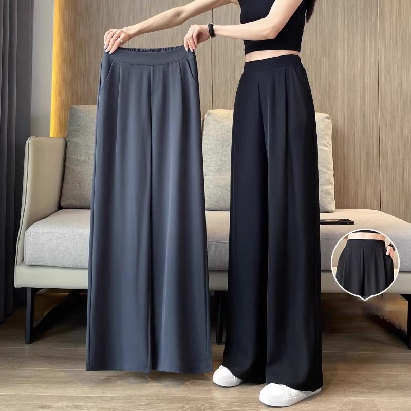 Celana Kulot Kekinian Korean New Wanita Highwaist Kasual Karet Celana Panjang