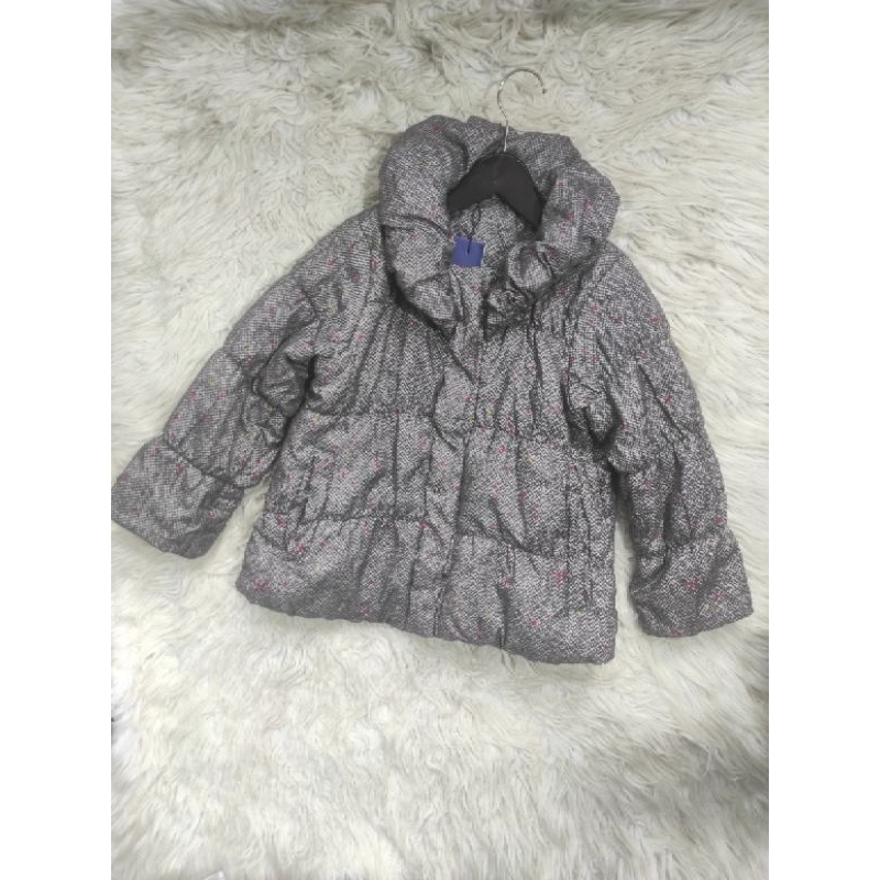 COAT WOOL MOTIF TWEED JAKET ANAK PUFFER