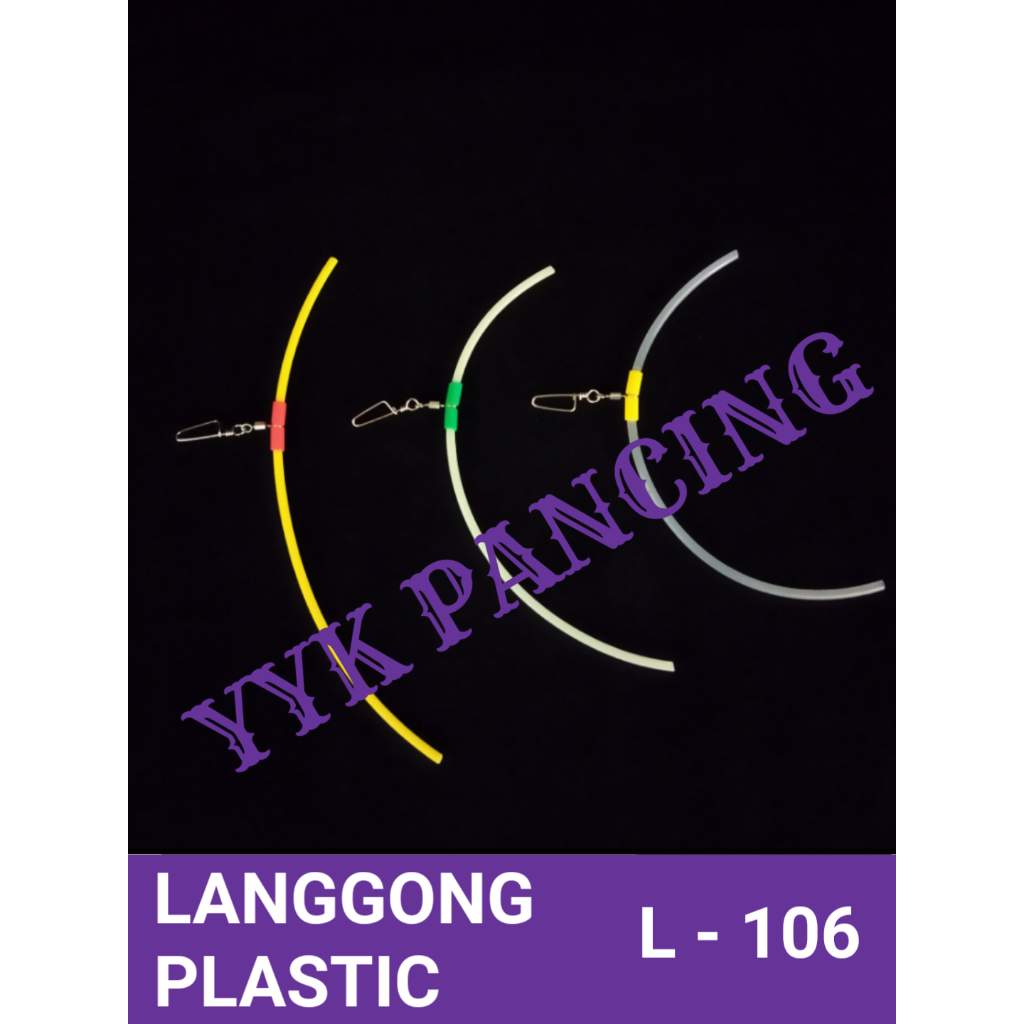 L 106 isi 10 langgong plastik T spreader ranggung lingara pancing peranggung konceran MURAH