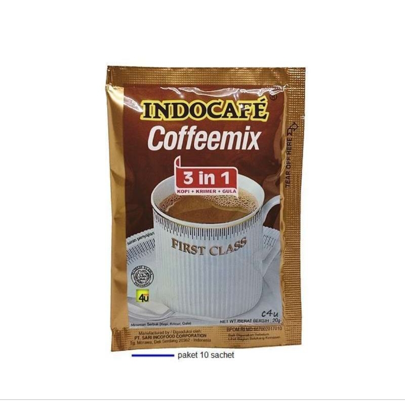 

Indocafe coffee mix 3in1 original 1 renceng