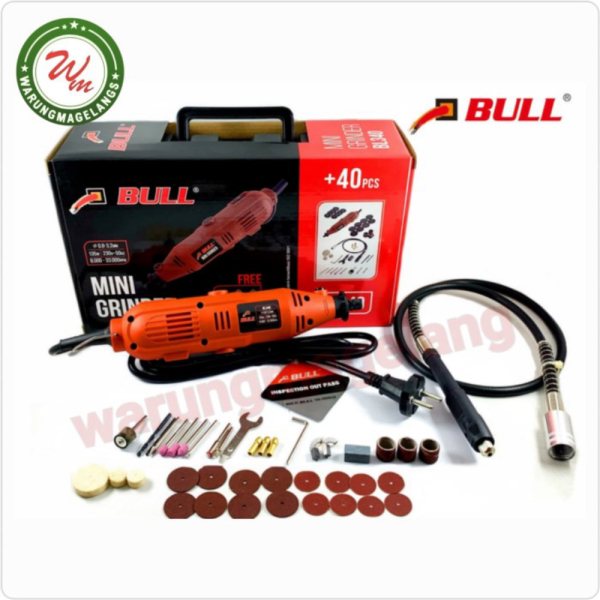 Mini Die Grinder Set 40 Pcs BULL Tuner Set Gerinda Bor Mini Berkualitas