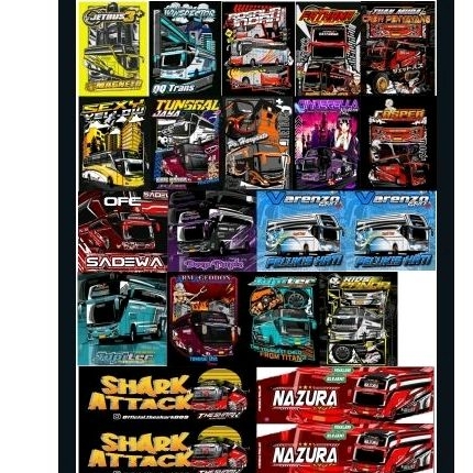 

stiker bus telolet anti air 1paket