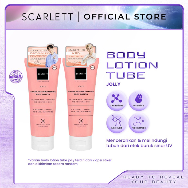 Scarlett Fragrance Brightening Body Lotion / Body Lotion Tube