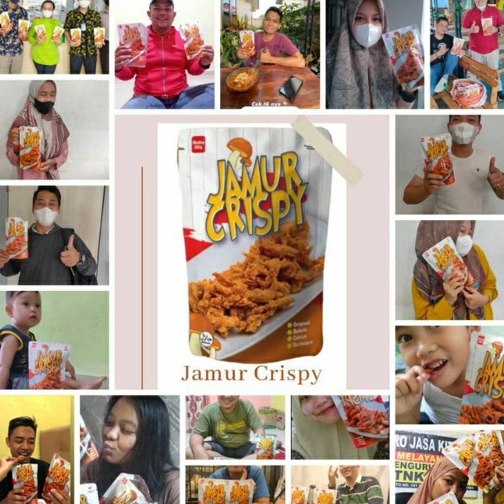 

Hot Sale JAMUR CRISPY Cemilan Viral Sehat bisa buat Lauk pauk Gurih Renyah Nikamt 100.gram Baru