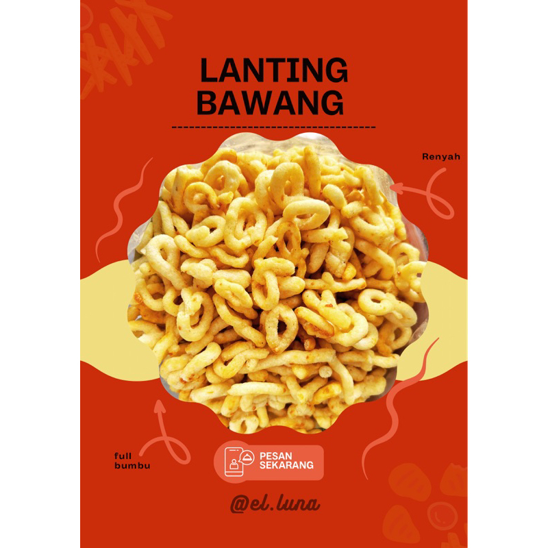 

Lanting bawang renyah asli kebumen 500gram gurih bumbu melimpah