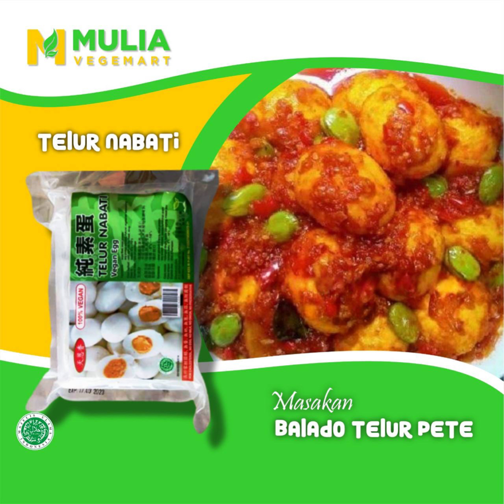 

Mulia VegeMart Telur Utuh Nabati 320g/Round Egg