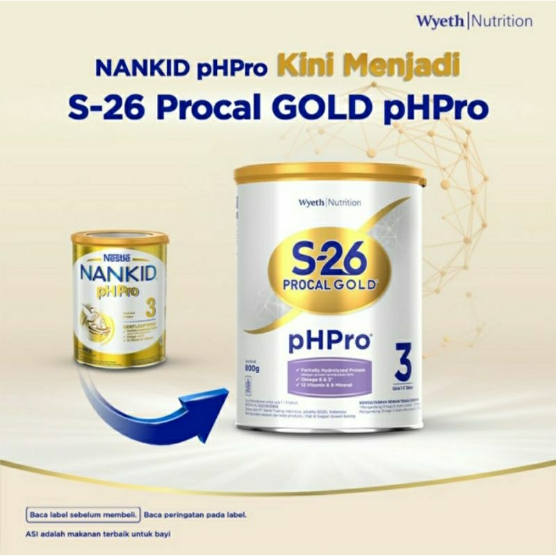 

S26 PROCAL GOLD PH PRO 3 800GR SUSU PERTUMBUHAN ANAK USIA 1-3TAHUN