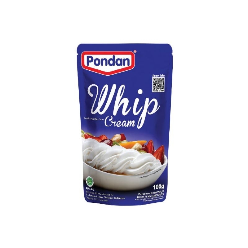 

PONDAN Whip Cream Instan Pouch 100 Gram