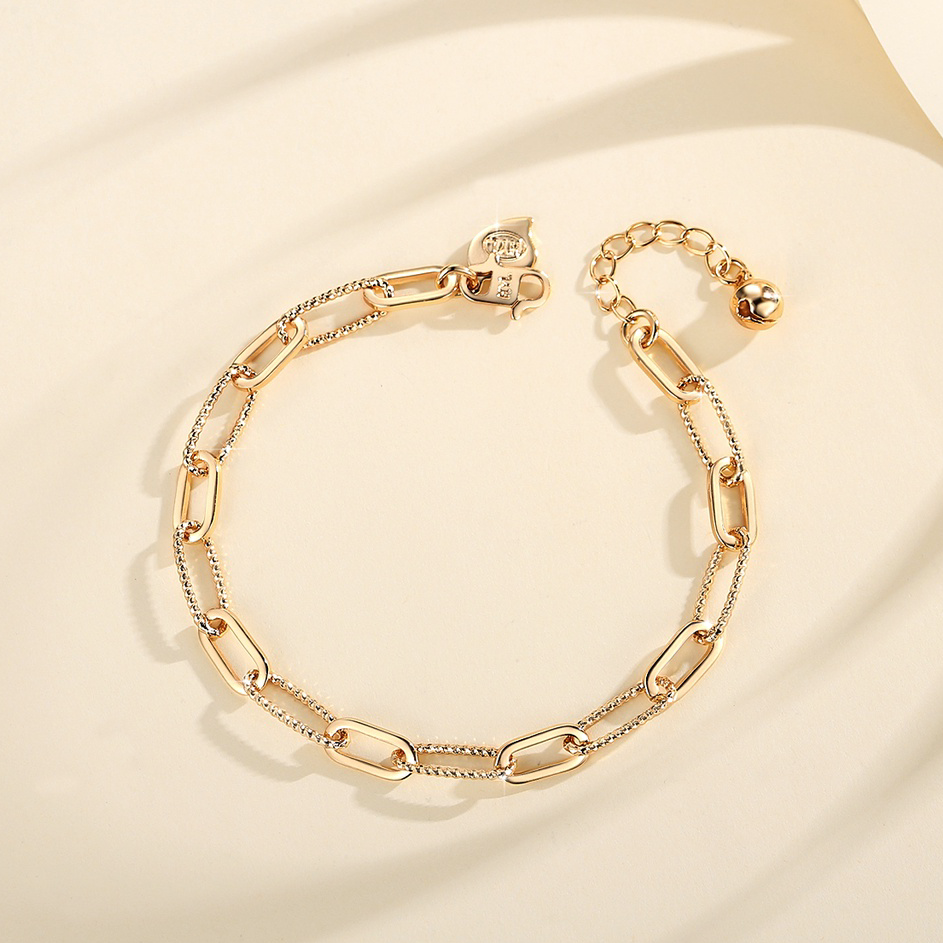 Laris Lanmi Gelang Rantai Sederhana Warna Emas Wanita Fashion Aksesoris Murah Bangle Y750 Murah Bang