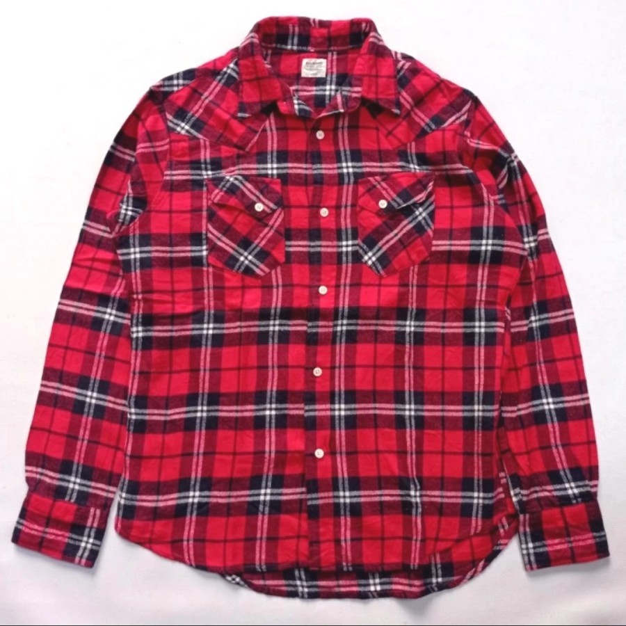 kemeja Back Number Japan plaid flannel shirt casual outter