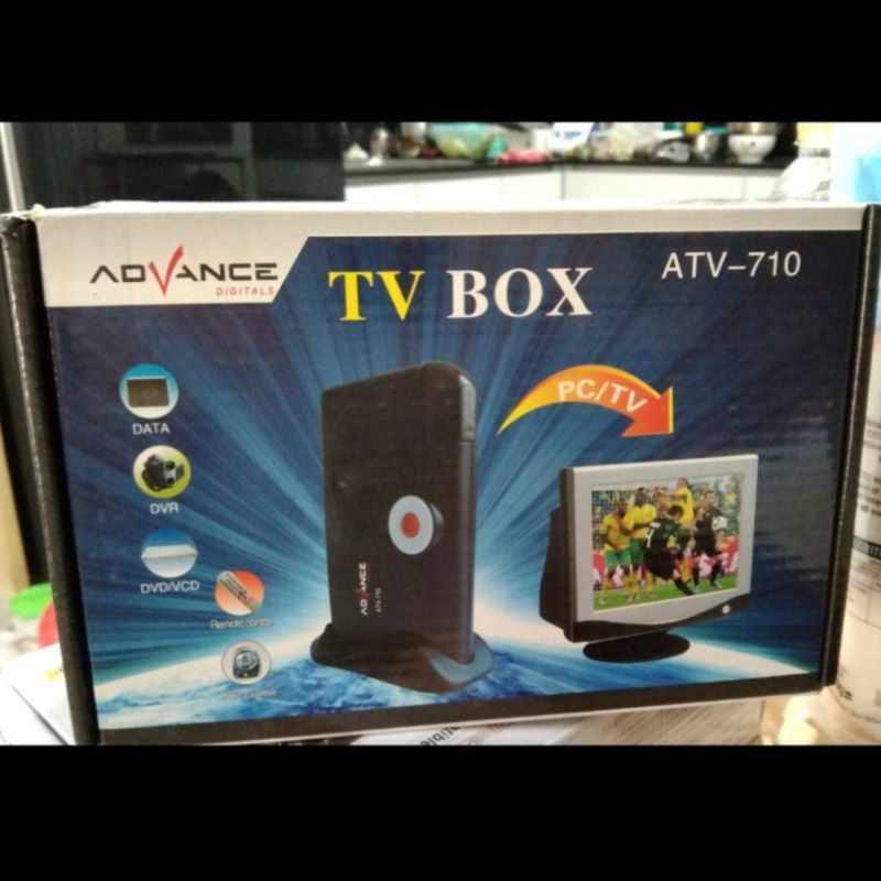 ADVANCE TV TUNER BOX ATV 710 MONITOR CRT TABUNG