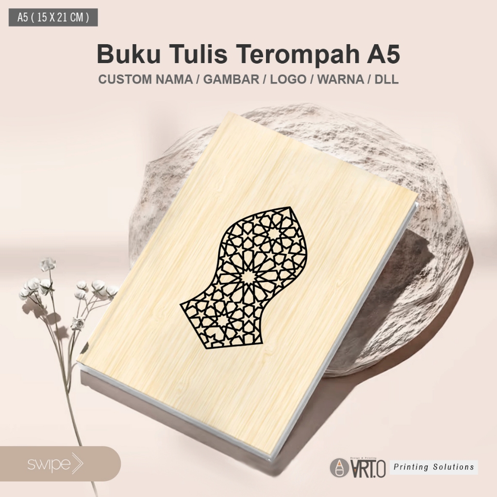 

Buku tulis custom terompah ukuran a5