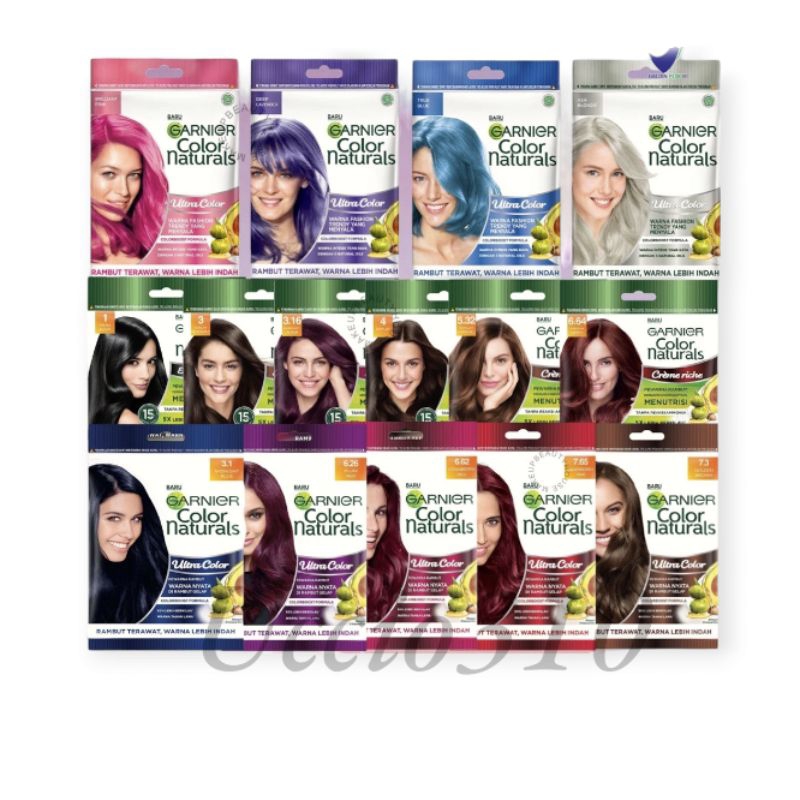 Garnier Color Natural Sachet | Garnier Hair Color | Garnier Pewarna