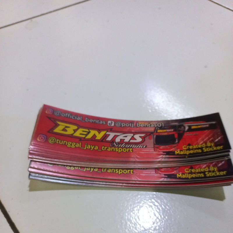 Stiker Bus TUNGGAL JAYA