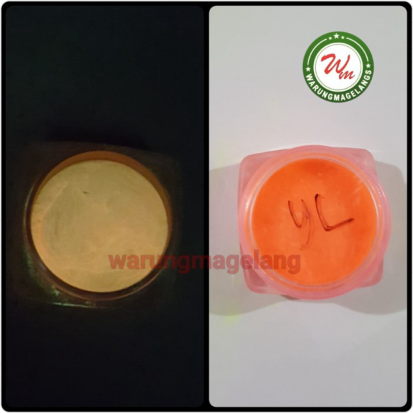 YL Fluorescent 5gr KUNING TERANG Glow IN the dark serbuk fosfor Diskon