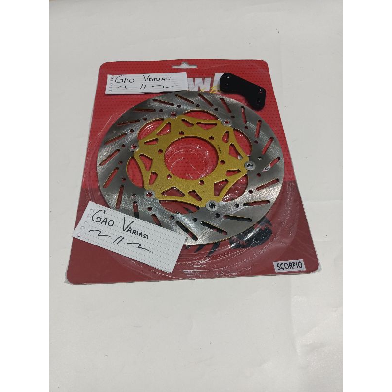 piringan cakram depan lebar 300mm scorpio