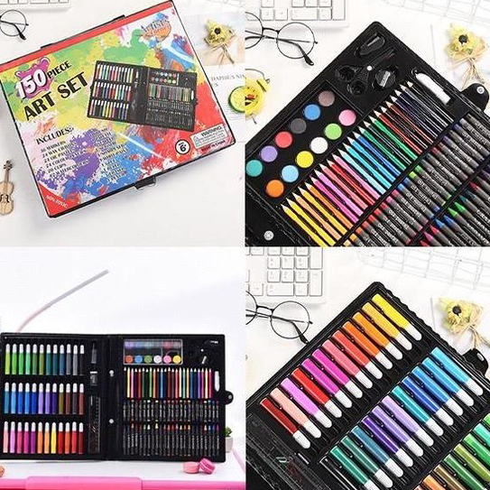 

➫➻❀✺ Art Set Isi 150 Pcs Pensil Warna Set Anak Crayon Pensil Warna Komplit Alat Lukis Alat Mewarnai Anak Diskon Promo