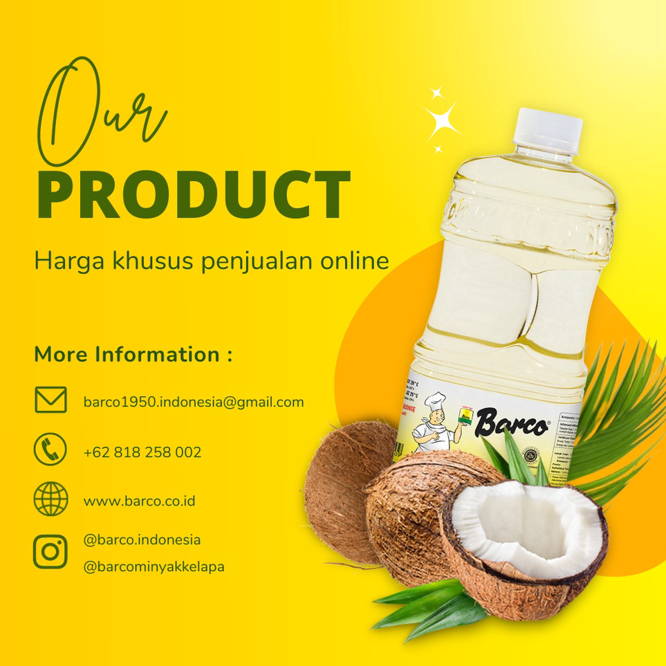 

Best Seller Barco Minyak Goreng Kelapa Pouch 1 Ltr