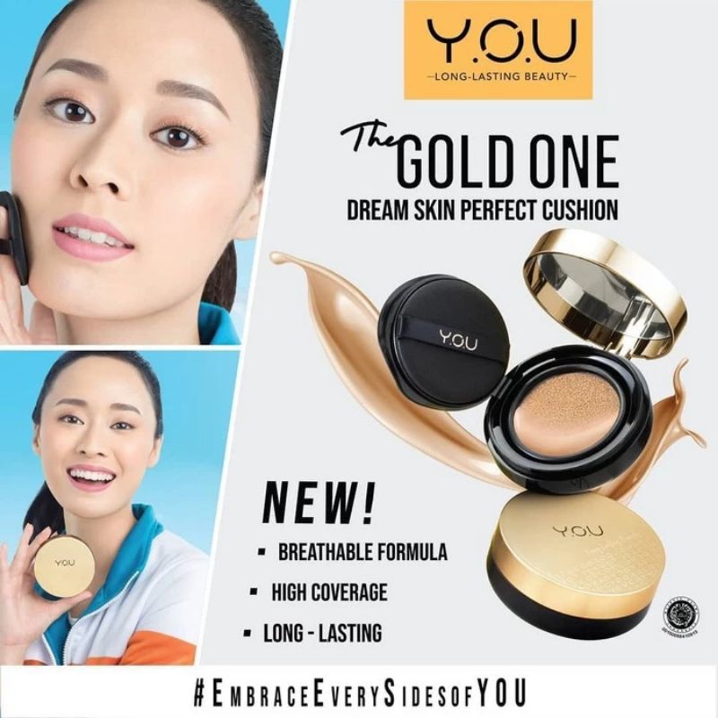 YOU THE GOLD ONE DREAM SKIN PERFECT BB CUSHION 15GR