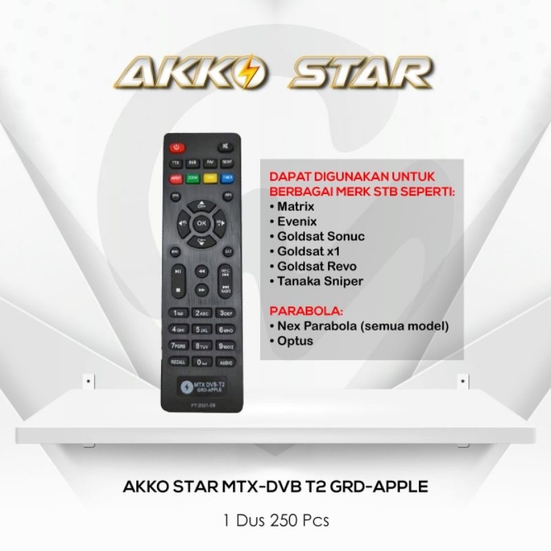 REMOTE  MATRIX/REMOTE EVINICH/REMOTE AKKO STAR APPLE/ Remote Set Top Box/REMOTE STB MATRIX
